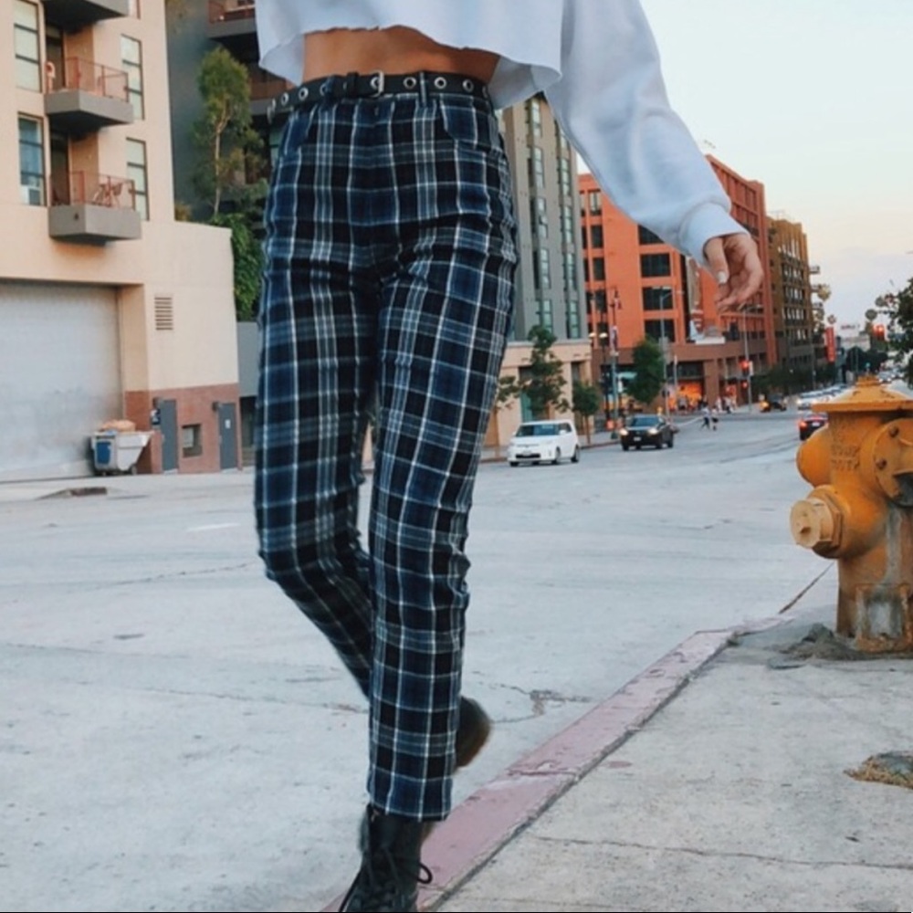brandy melville plaid pants